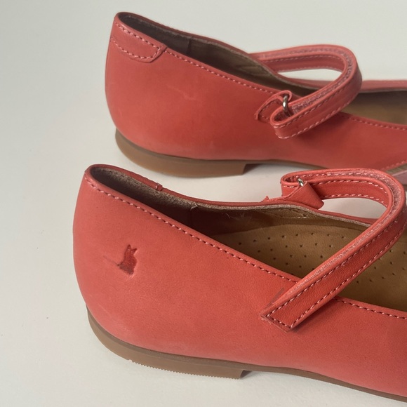 Lindo Girls’ Leather Coral & Pink Mary Jane Shoes - Picture 10 of 16